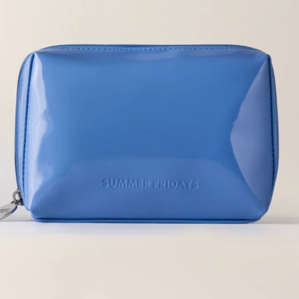 Summer Fridays Shiny Sky Blue Pouch